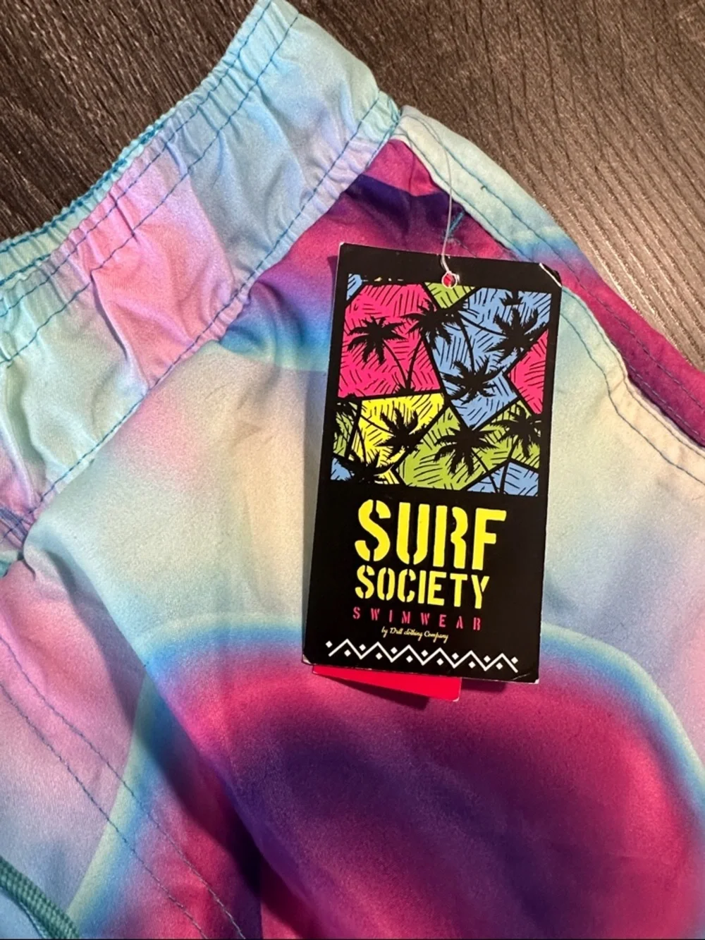 Surf Society colorful print swim shorts s